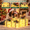 3-Piece Light-Up Christmas Gift Box Decoration Set