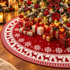 Christmas Snowflake & Reindeer Tree Skirt