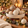 Neutral Christmas Baubles Ornament Set
