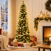 Pre-Lit Slim Christmas Tree with Warm LED Lights