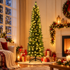 Pre-Lit Slim Christmas Tree with Warm LED Lights