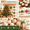 Natural Wooden Bead Garland with Rustic Jute Tassels