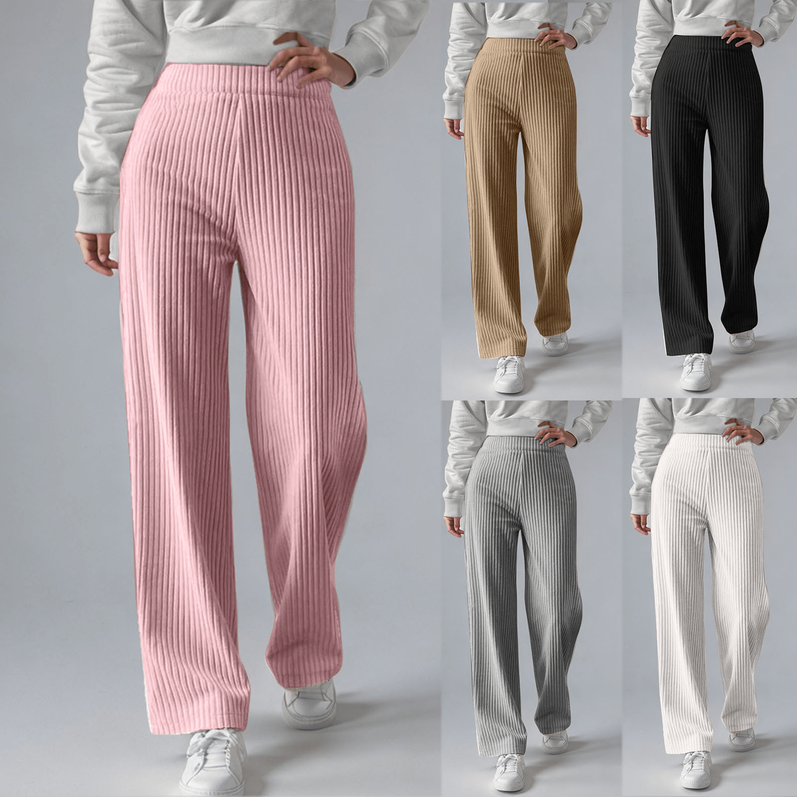 Everly Rib - Knit Sweatpants - Aries x Rose