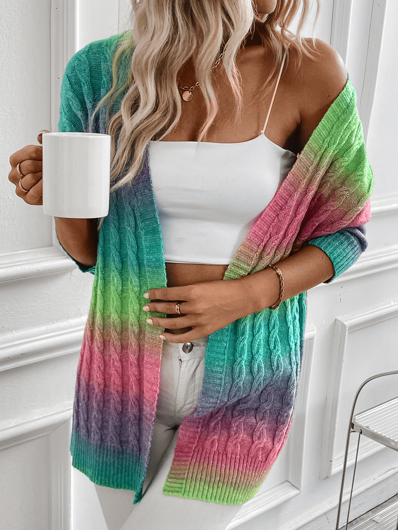 Serene Aurora Ombre Cardigan - Aries x Rose