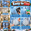 Winter Snowflake Window Clings
