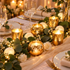 Golden Glow Mercury Glass Tealight Candle Holders