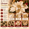 Elegant Champagne Gold Poinsettia Christmas Flowers