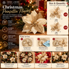 Elegant Champagne Gold Poinsettia Christmas Flowers