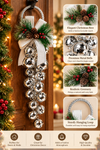 Christmas Silver Jingle Bell Door Hanger
