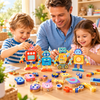 Wooden Number Building Blocks | 23-Piece Montessori Math Learning Toy for Kids