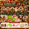 6-Piece DIY Christmas Diamond Art Ornament Kit