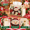 Christmas Snowman Beaded Tissue Box Cover