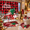 Vintage Christmas 4-Piece Bathroom Decor Set