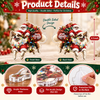 Santa Riding Dog Christmas Ornament