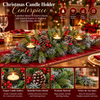 Christmas Pinecone Candle Centerpiece