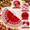 Christmas Snowflake & Reindeer Tree Skirt
