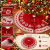 Christmas Snowflake & Reindeer Tree Skirt