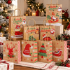 Christmas Kraft Gift Bags - 16 Pack