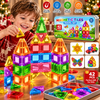 42-Piece Magnetic Tiles Travel Building Set