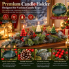 Christmas Pinecone Candle Centerpiece