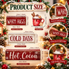 Christmas Hot Cocoa Wooden Tabletop Sign