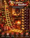 Climbing Santa LED Rope Ladder Christmas Decoration