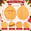 Santa Bamboo Christmas Serving Tray