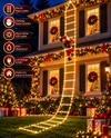 Climbing Santa LED Rope Ladder Christmas Decoration