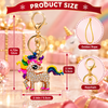Sparkling Rainbow Unicorn Christmas Ornament