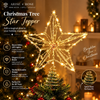 Golden LED Christmas Tree Star Topper