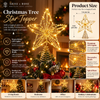 Golden LED Christmas Tree Star Topper