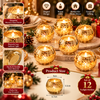 Golden Glow Mercury Glass Tealight Candle Holders