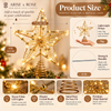 Golden LED Christmas Tree Star Topper