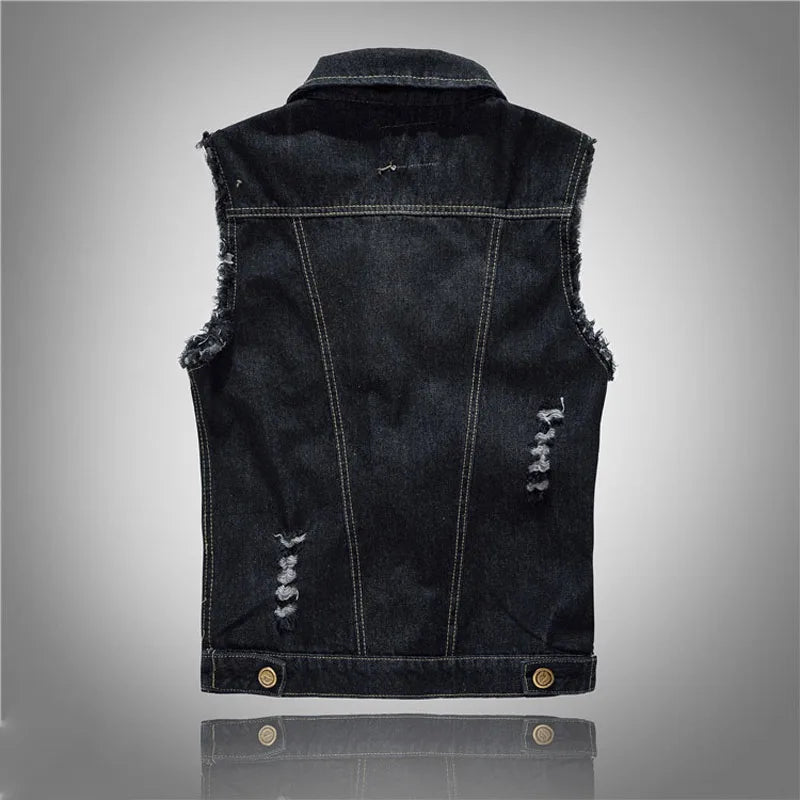 Ryker Denim Vest - Aries x Rose