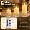 Golden Glow Flameless LED Candle Set
