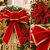Merry Christmas Red & Gold Festive Wreath