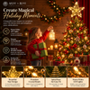 Golden LED Christmas Tree Star Topper