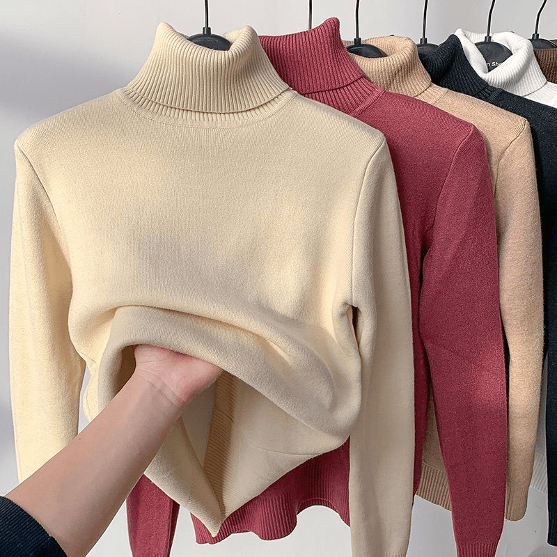 Yvette Cashmere Turtleneck Sweater - Aries x Rose