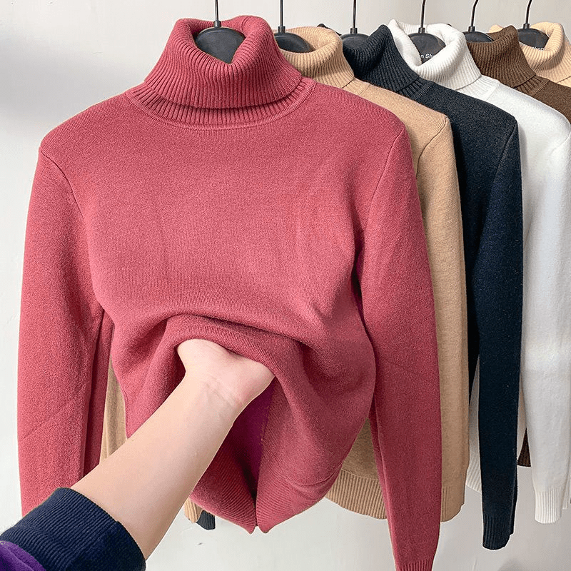Yvette Cashmere Turtleneck Sweater - Aries x Rose