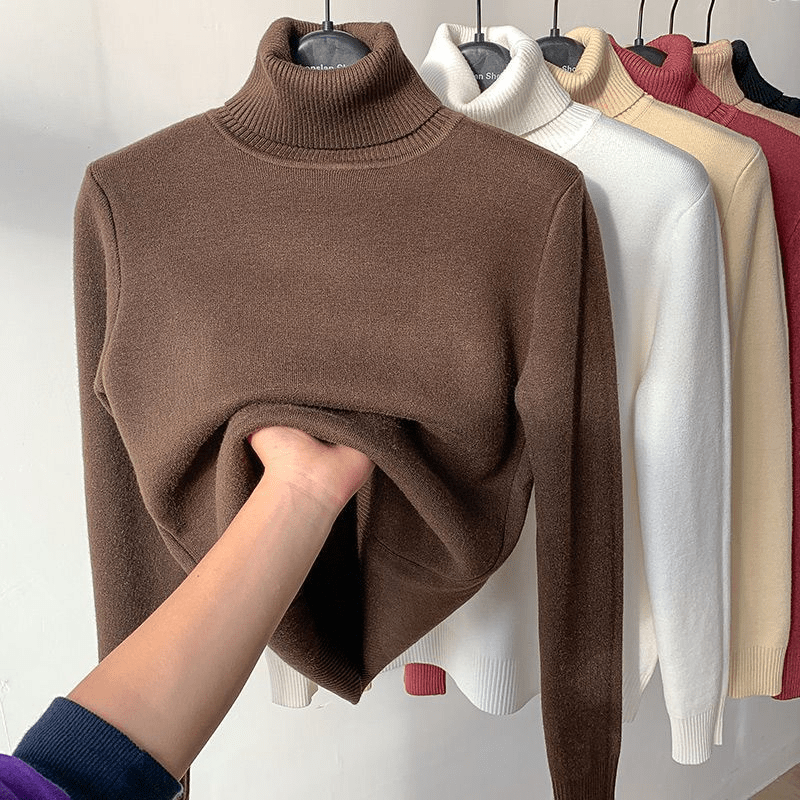 Yvette Cashmere Turtleneck Sweater - Aries x Rose