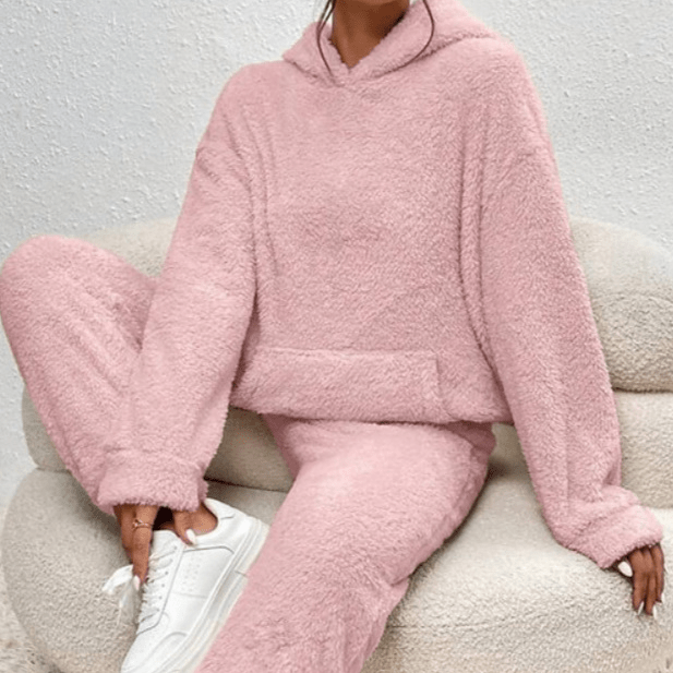 Velmora Plush Fleece Lounge Set - Aries x Rose