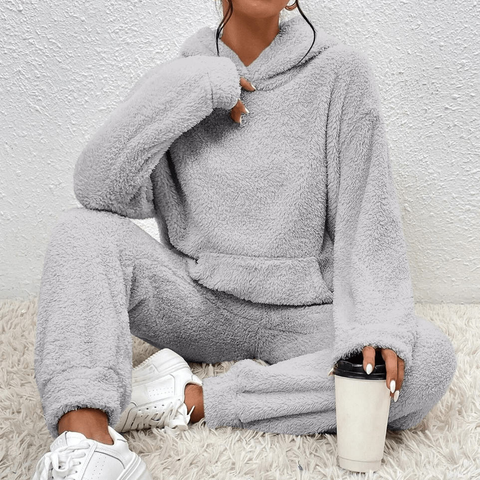 Velmora Plush Fleece Lounge Set - Aries x Rose