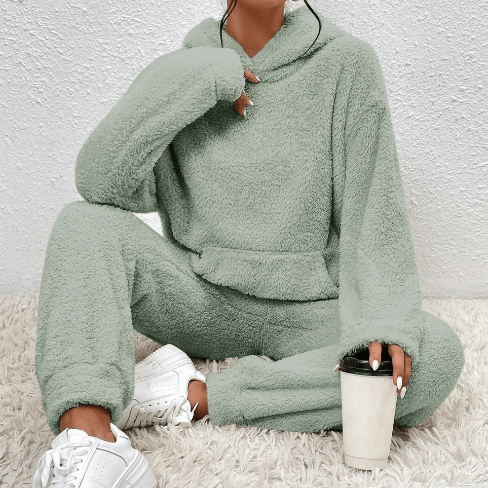 Velmora Plush Fleece Lounge Set - Aries x Rose