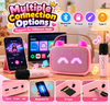 Mini Kids Karaoke Speaker Set with Wireless Microphones & LED Lights