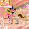 Sparkling Rainbow Unicorn Christmas Ornament