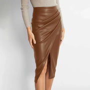 Fauxira Women’s High-Waist Midi Skirt