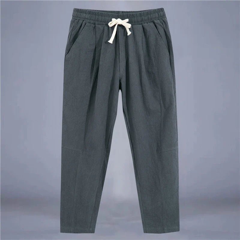 Arden Cotton - Linen Drawstring Pants - Aries x Rose