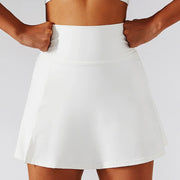 CloudHide High-Waist Tennis Skirt Shorts (Skort)