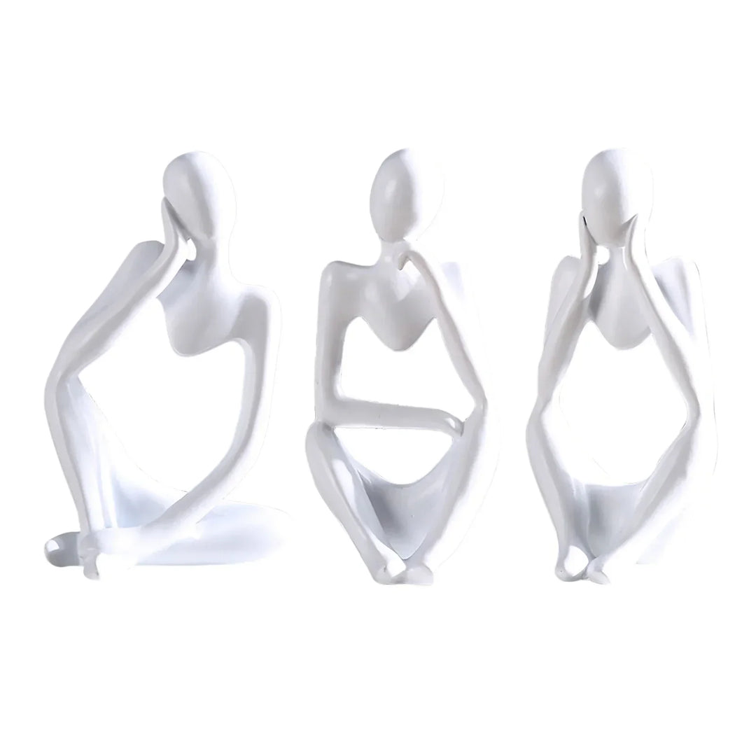 3 Piece Abstract Figurines