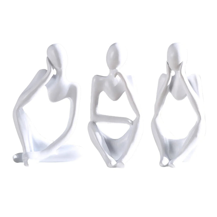 3 Piece Abstract Figurines
